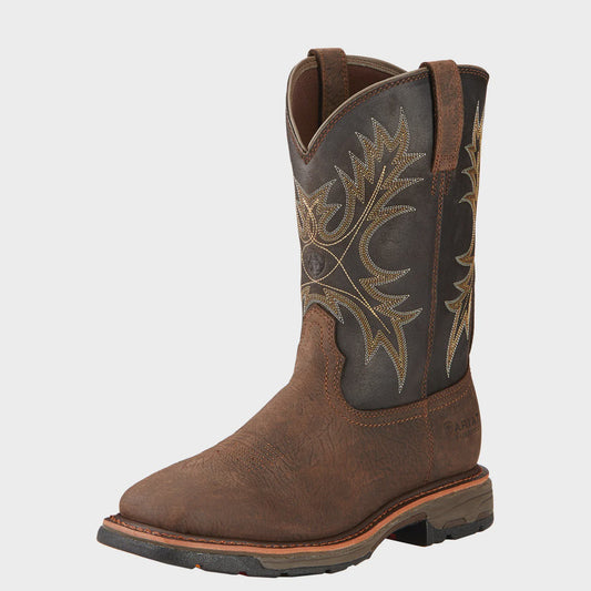 Ariat Mns Workhog H20 Wide Square Toe Boots
