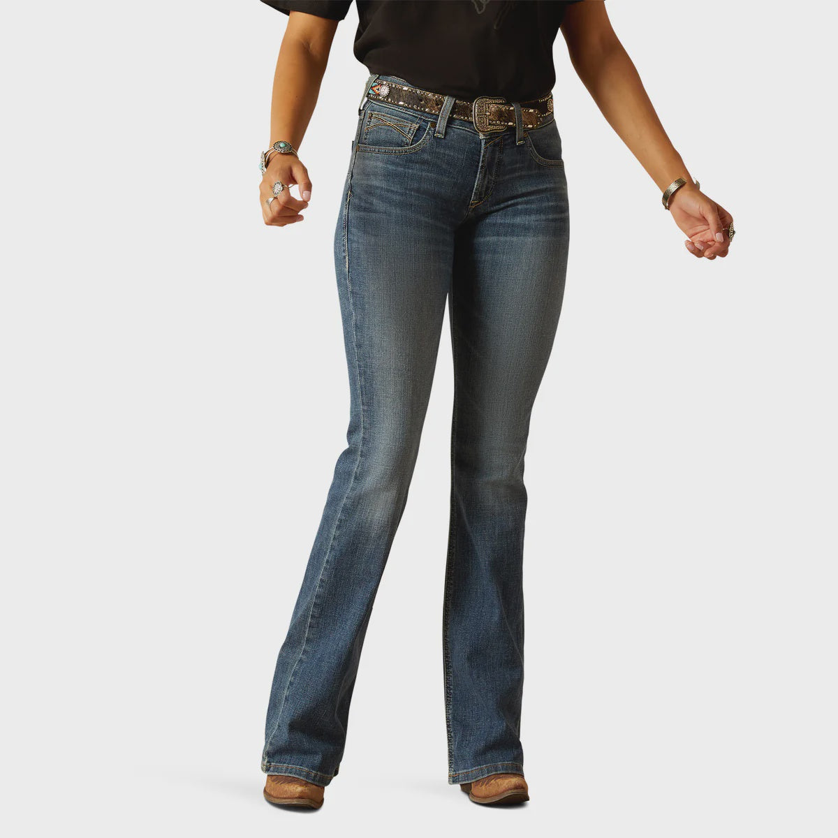 Ariat Womens Perfect Rise Chopped Boot Ella Jeans