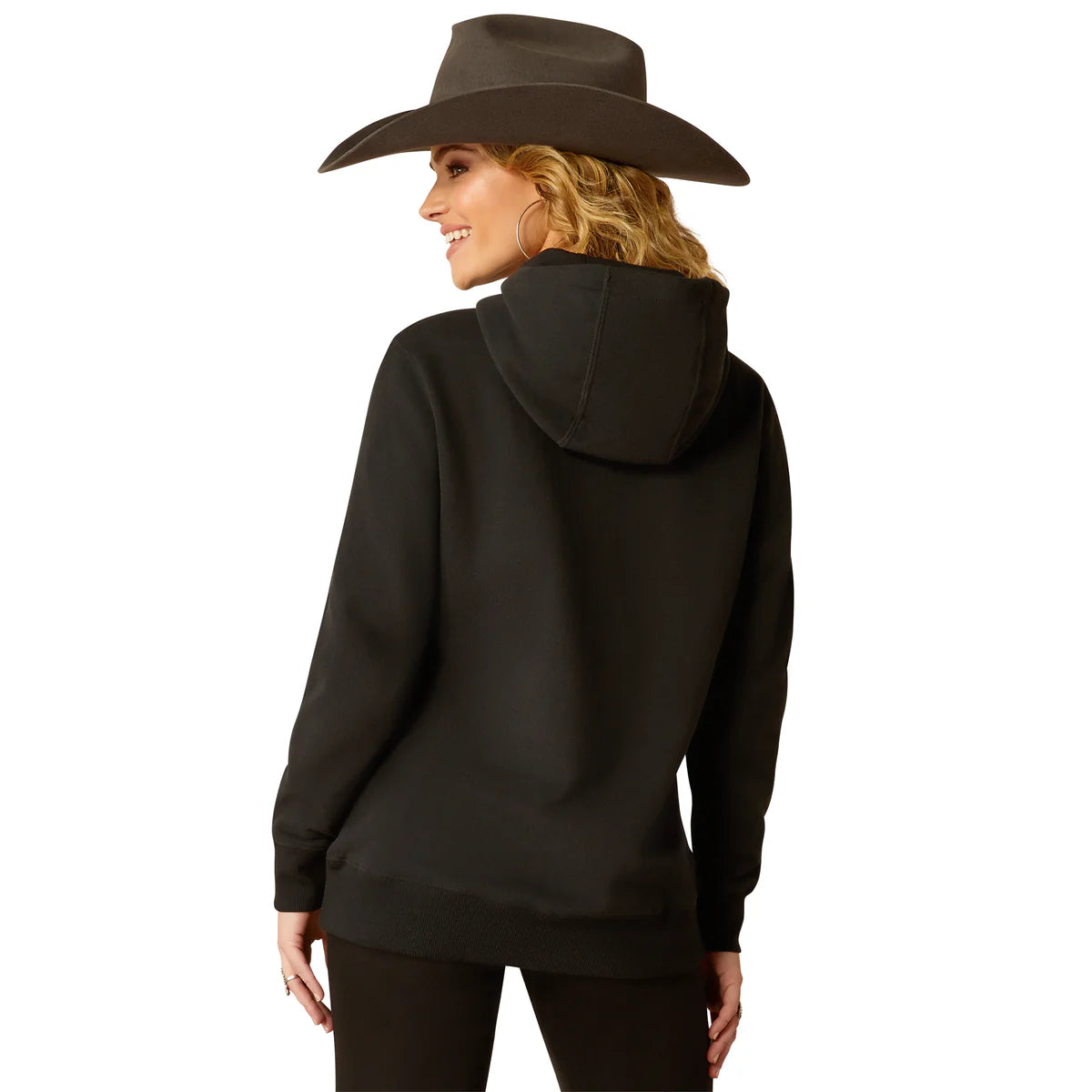 Ariat Womens Steer Stitch Hoodie Black