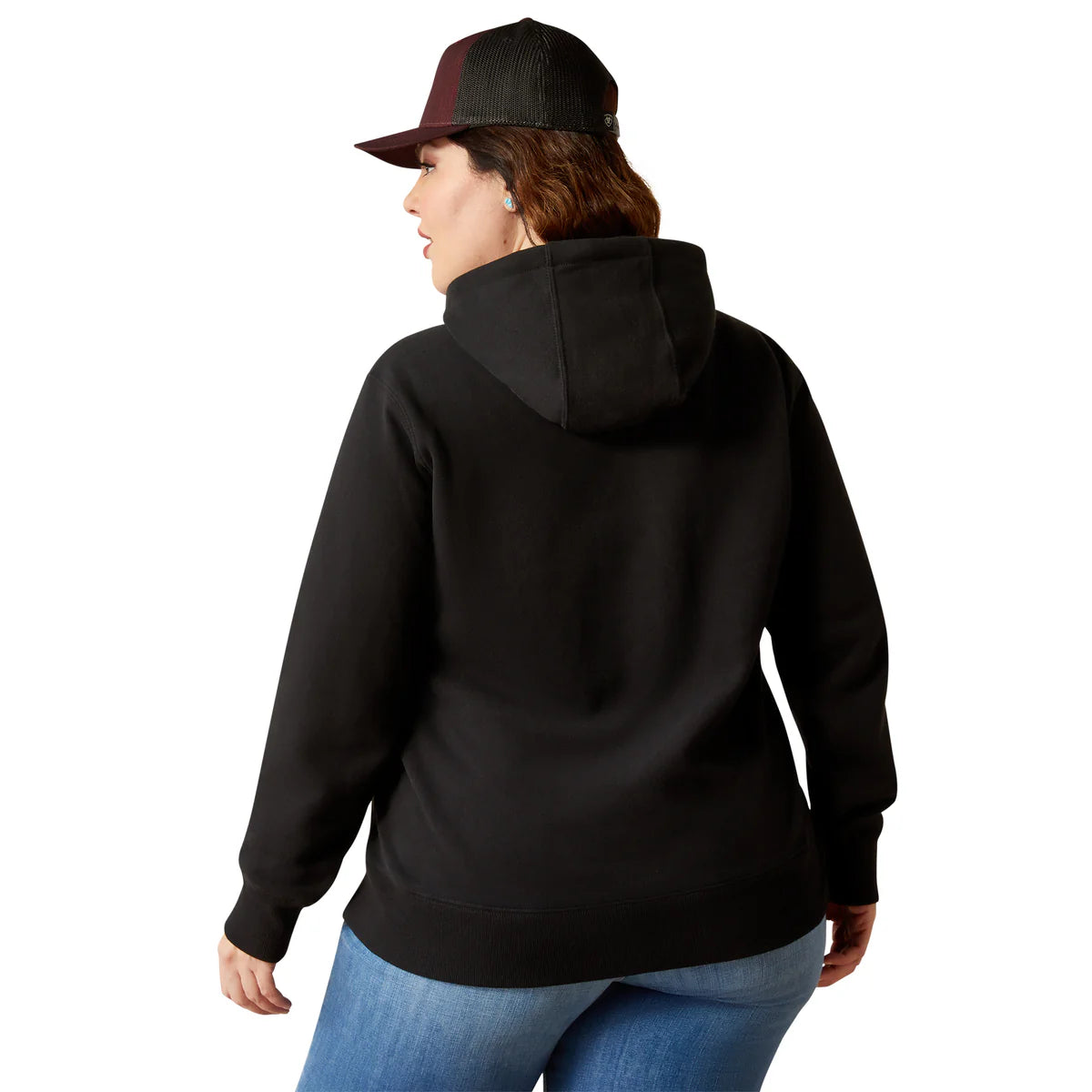 Ariat Womens Steer Stitch Hoodie Black