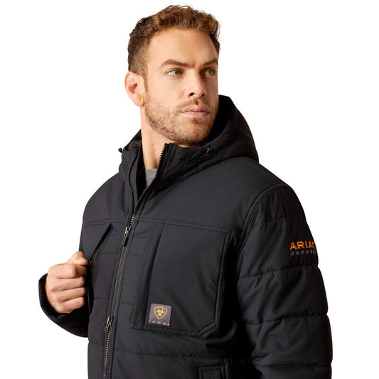 Ariat Mens Rebar Winter Valiant Ripstop  Insulated Jacket