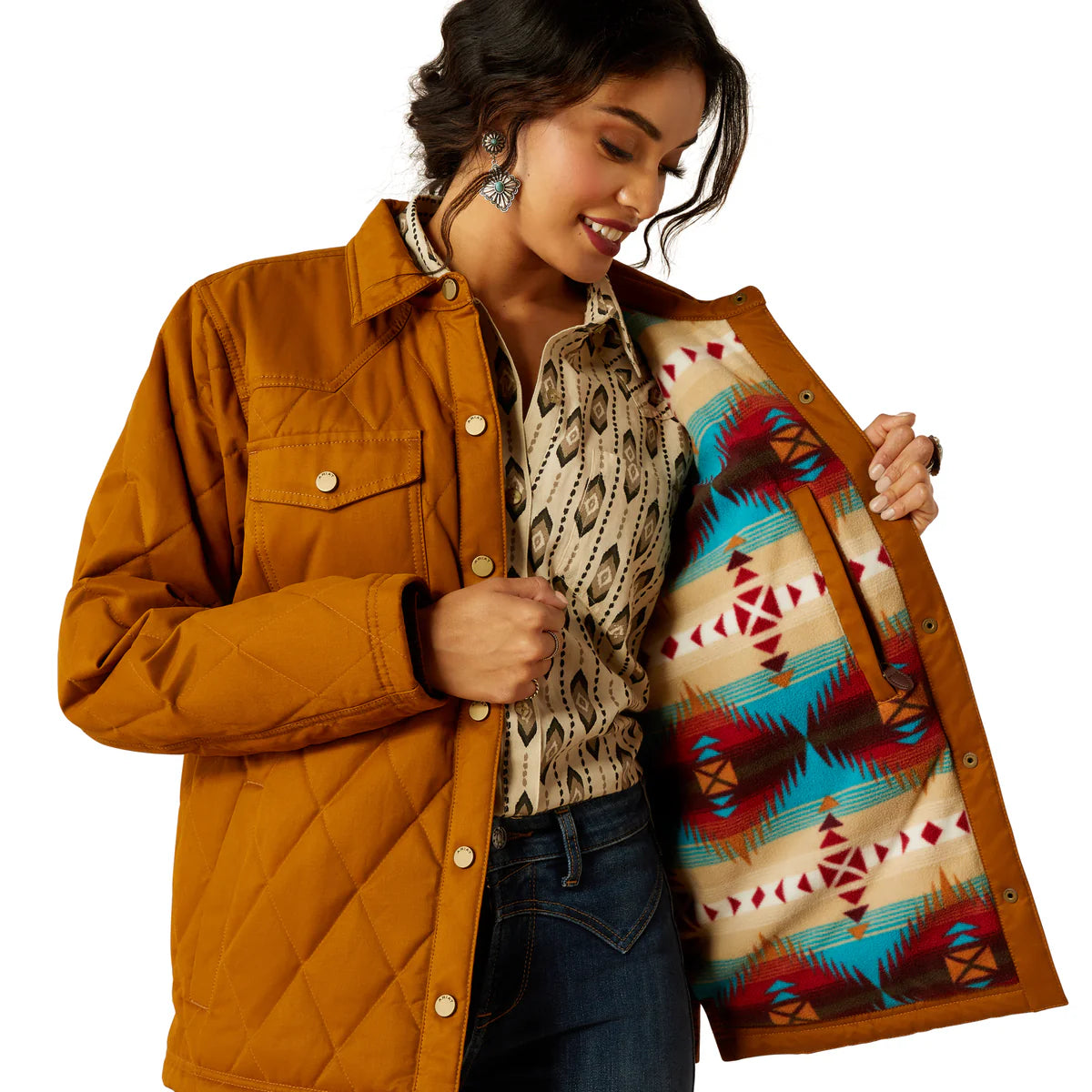 Ariat Womens Grizzly Quilted Barn Jacket