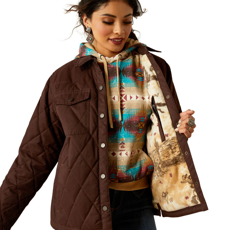 Ariat Womens Grizzly Quilted Barn Jacket