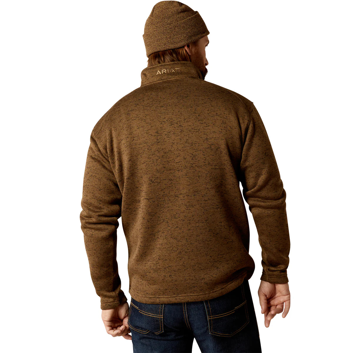 Ariat Mens Caldwell Logo 1/4 Zip Sweater