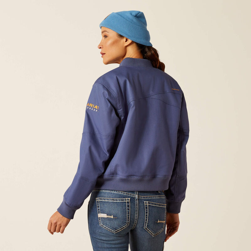 Ariat Womens Rebar Strech Canvas Bomber Jacket