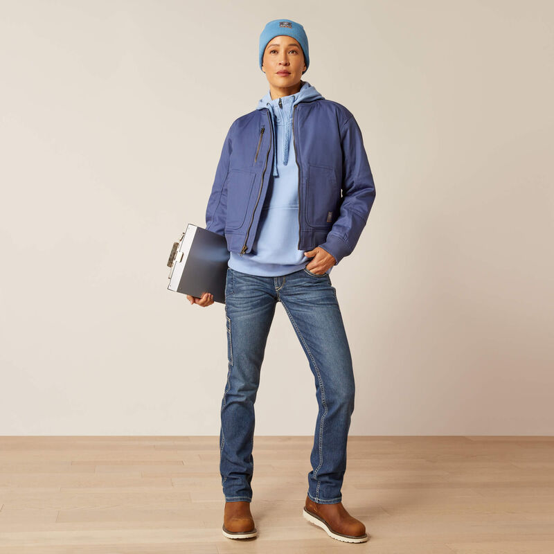 Ariat Womens Rebar Strech Canvas Bomber Jacket