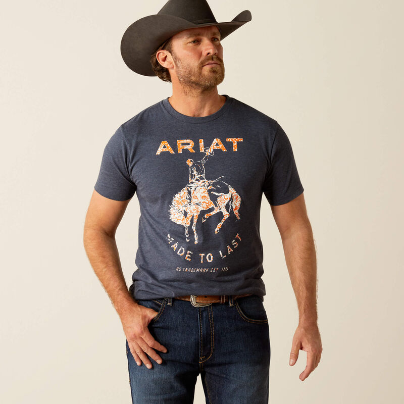 Ariat Mens Made to Last Bronco SS Tee