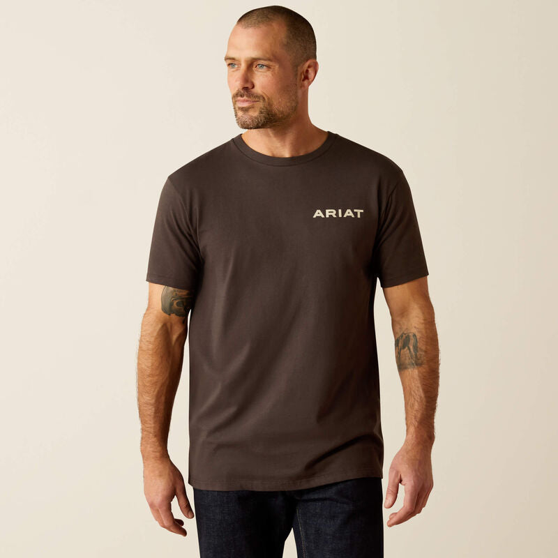 Ariat Mens Ambush Camo SS Tee Vintage Black