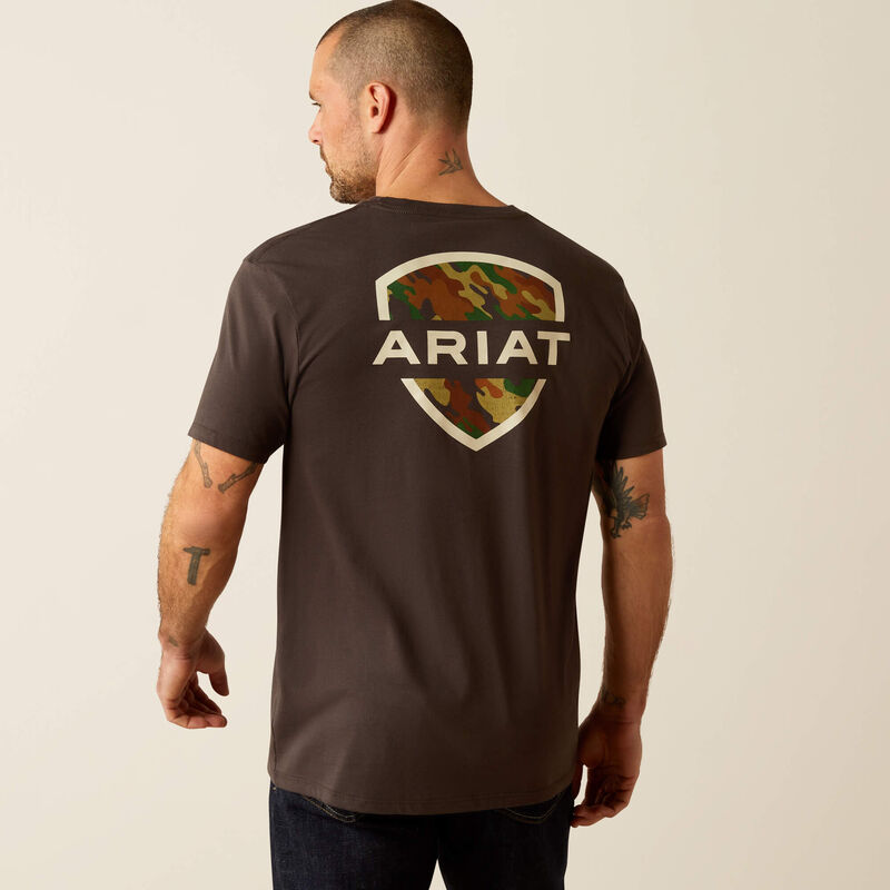 Ariat Mens Ambush Camo SS Tee Vintage Black