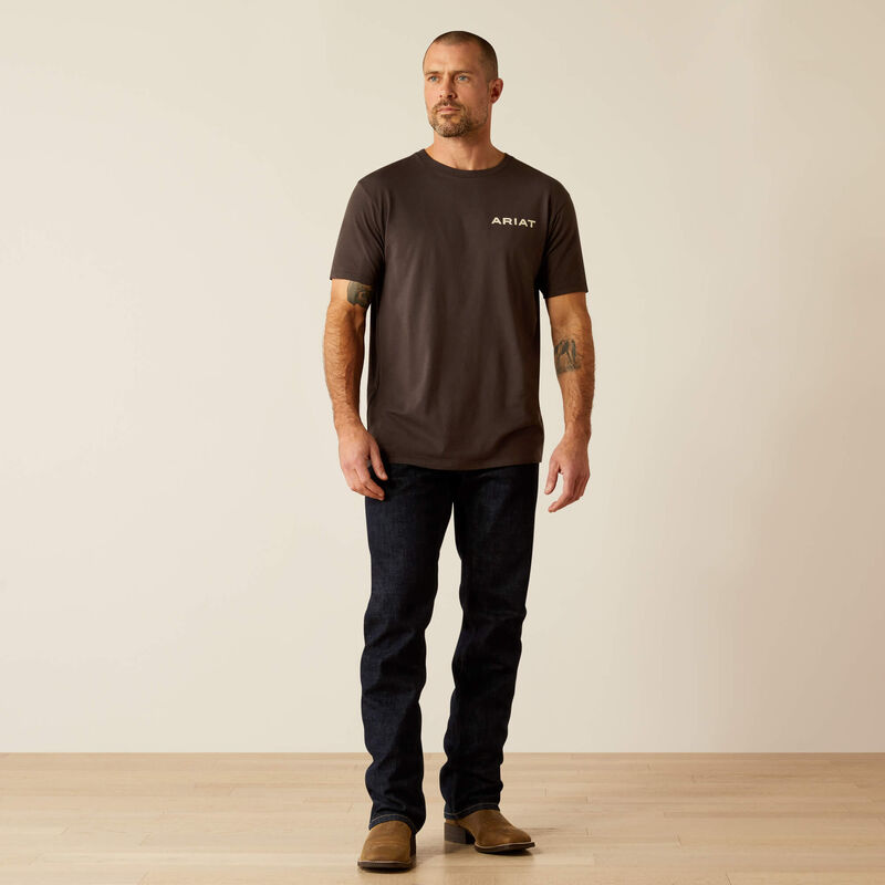 Ariat Mens Ambush Camo SS Tee Vintage Black