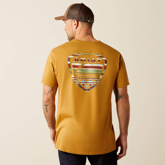 Ariat Mens Serape Seal SS Tee in Harvest Gold