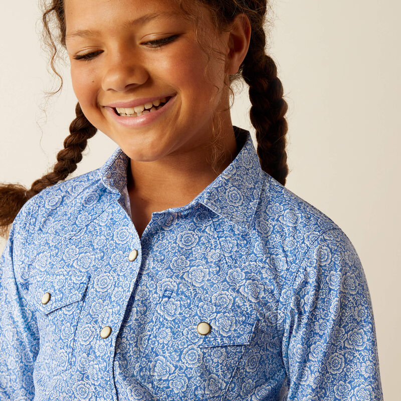 Ariat Girls Shannon Snap LS Shirt