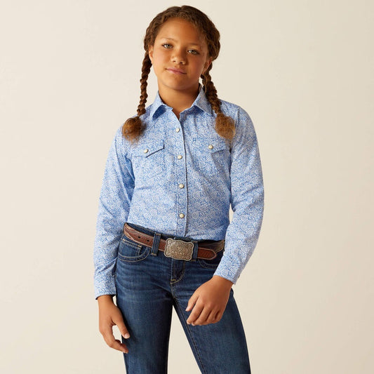 Ariat Girls Shannon Snap LS Shirt