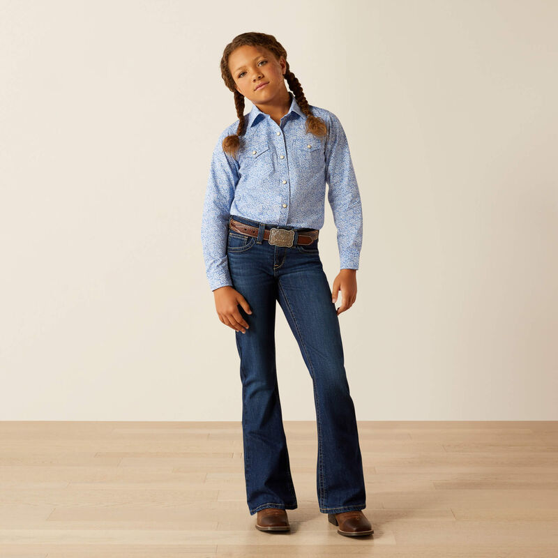 Ariat Girls Shannon Snap LS Shirt