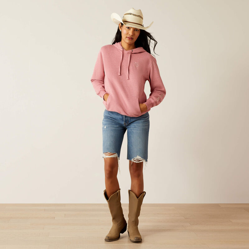 Ariat Womens Logo 2.0 Hoodie in Rose Wine