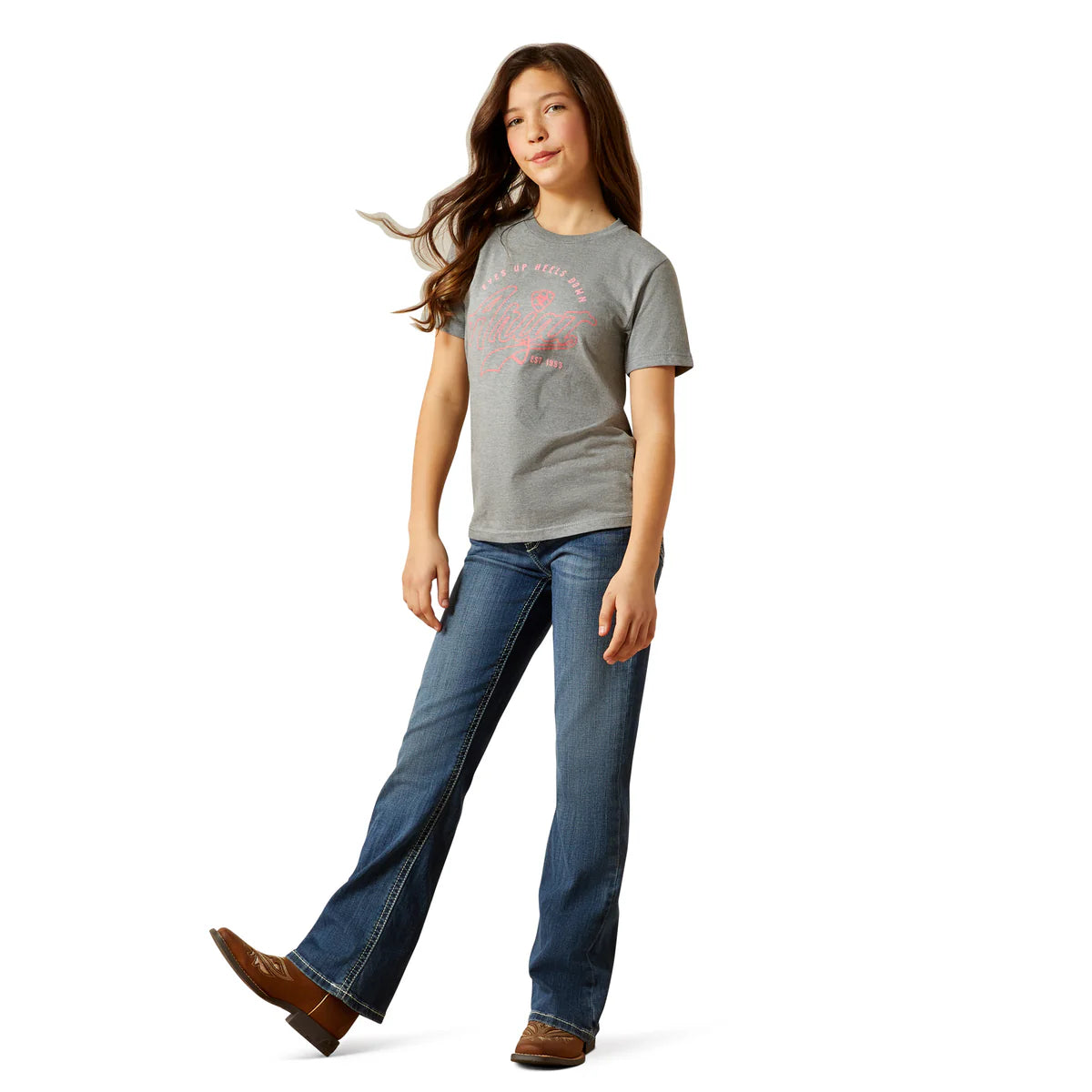 Ariat Girls Heels Down SS Tee