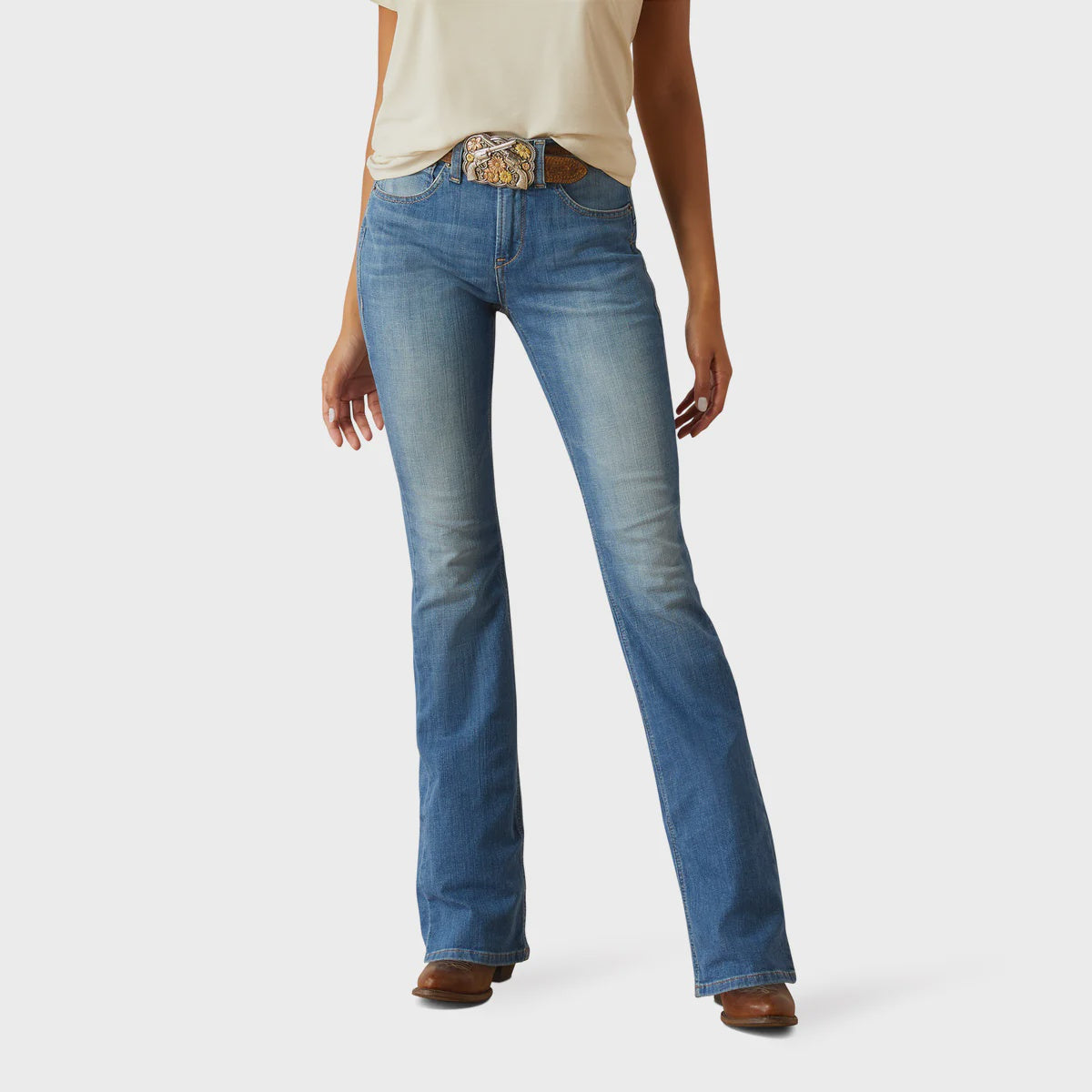 Ariat Womens High Rise Boot Cut Cassandra Anaheim Jean