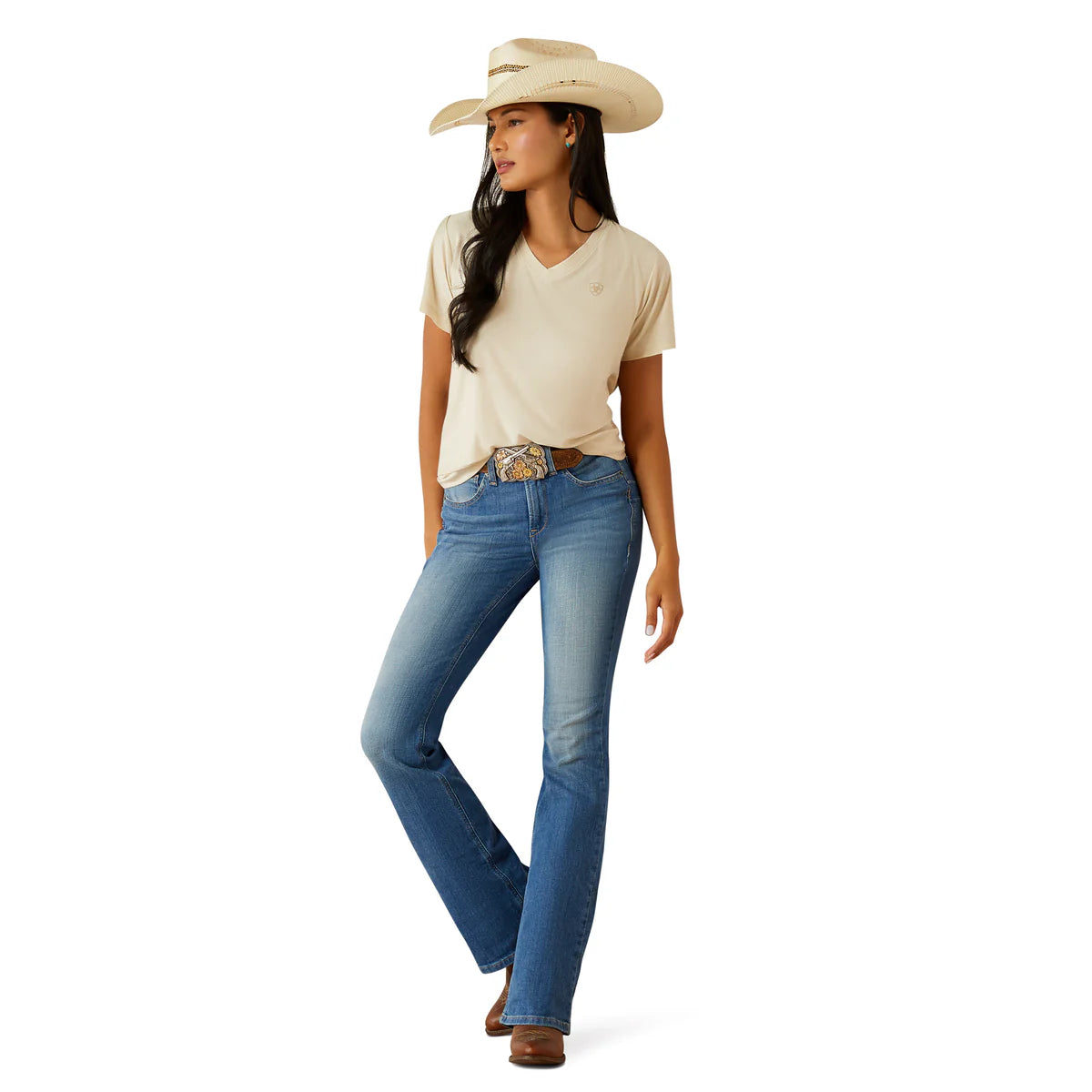 Ariat Womens High Rise Boot Cut Cassandra Anaheim Jean