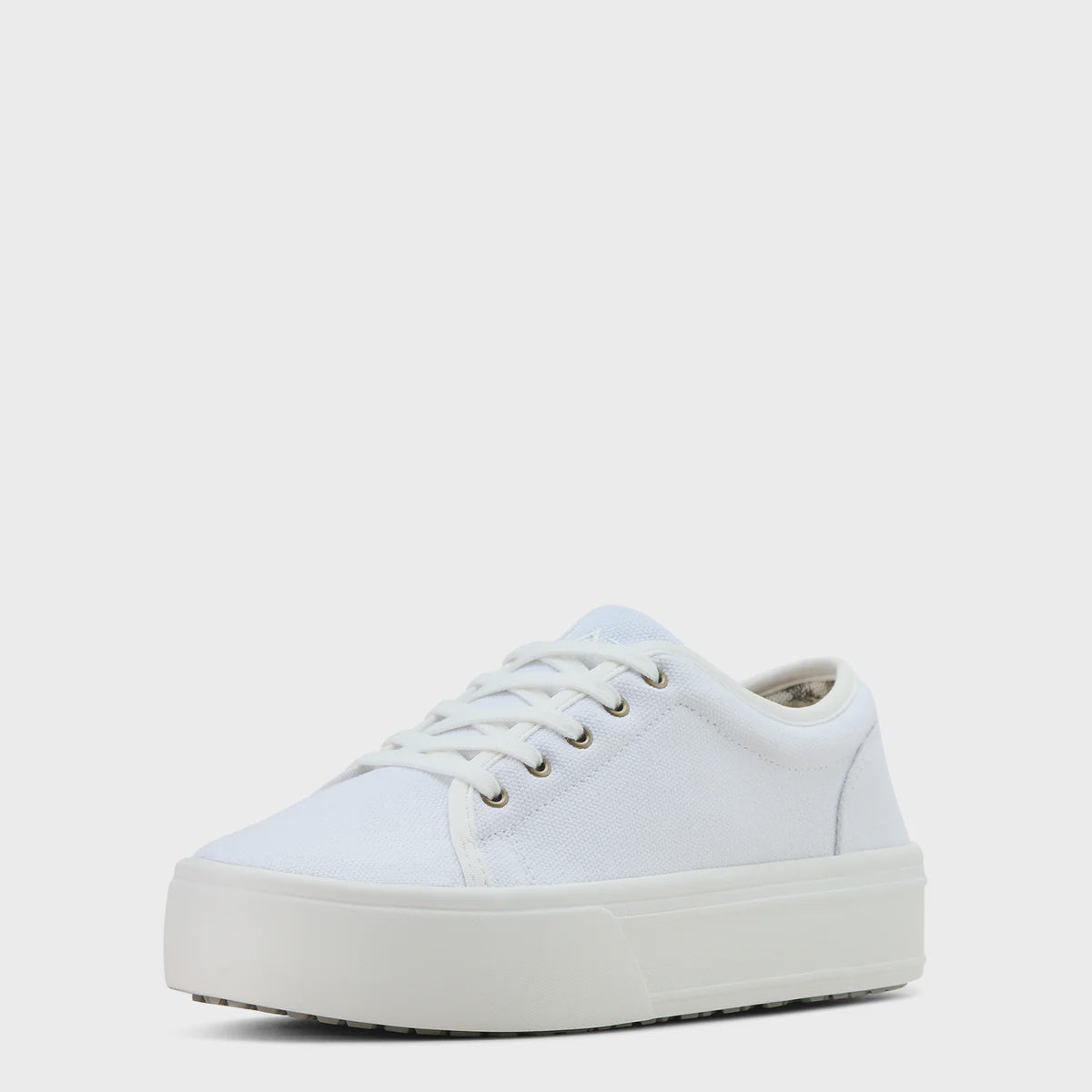 Ariat Womens Skylar White Canvas Platform Sneaker