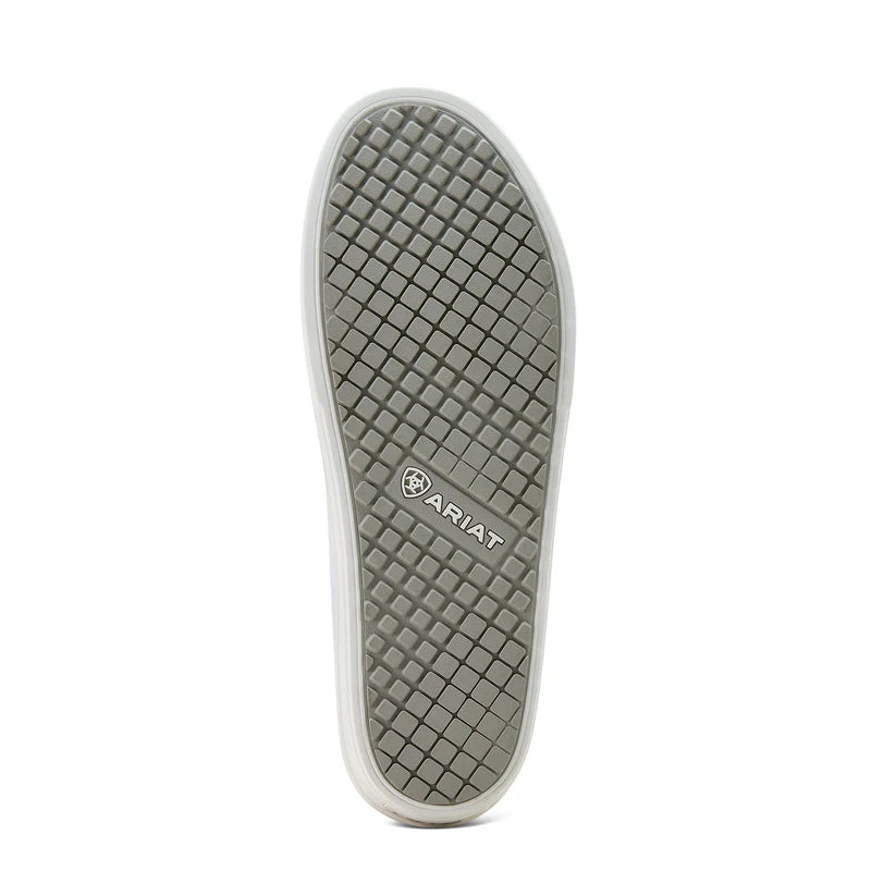 Ariat Womens Skylar White Canvas Platform Sneaker