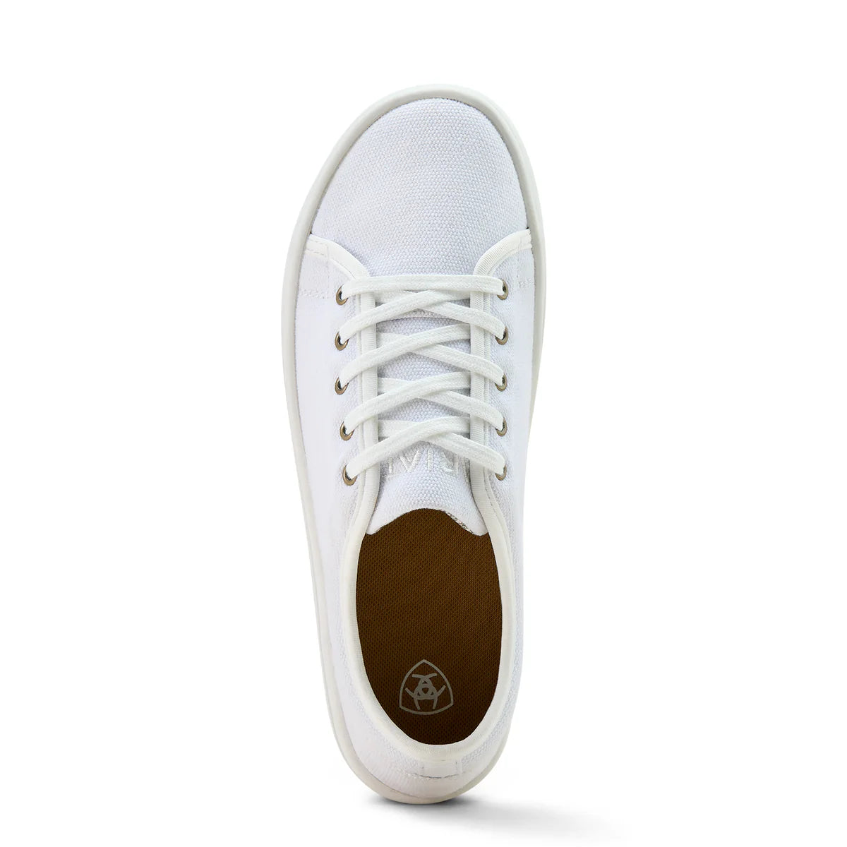 Ariat Womens Skylar White Canvas Platform Sneaker