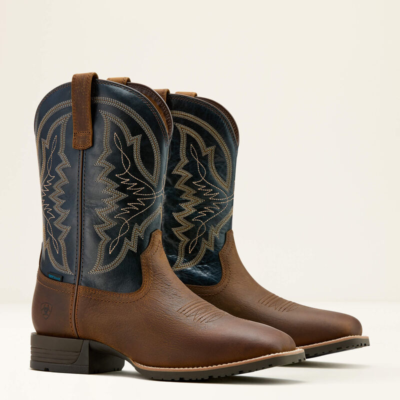 Ariat Mens Hybrid Ranchwork H2O Waterproof Cowboy Boot