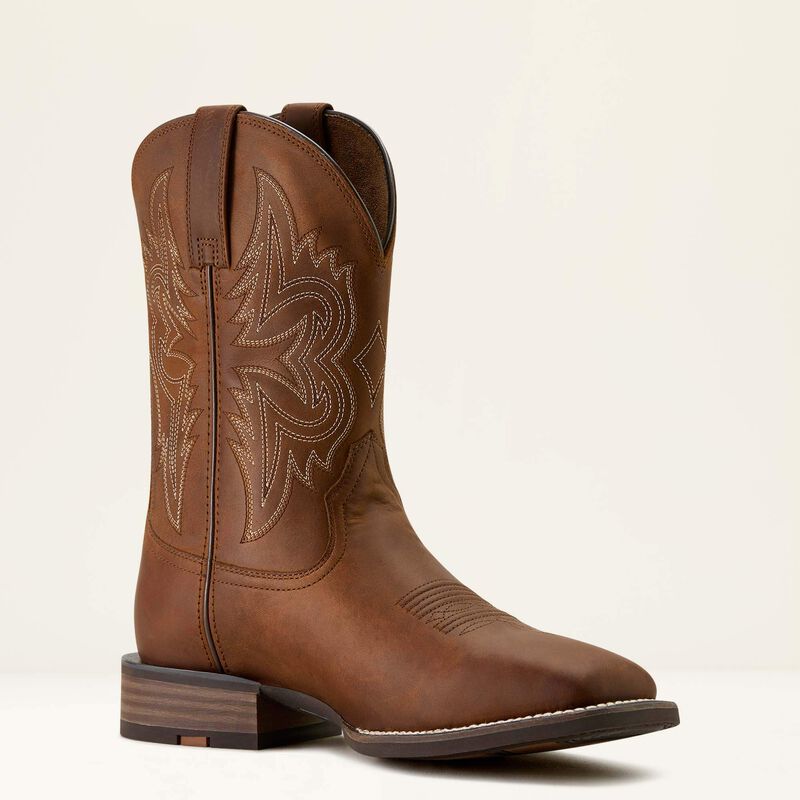 Ariat Mens Western Big Rig Boot in Distressed Brown