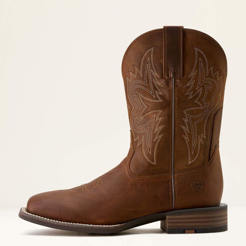 Ariat Mens Western Big Rig Boot in Distressed Brown