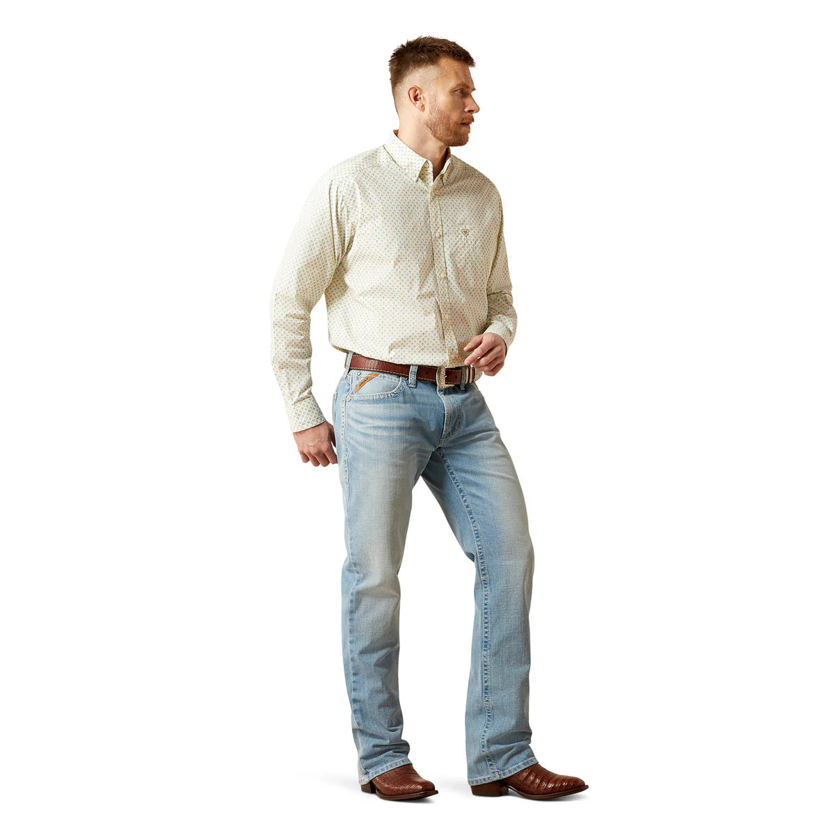 Ariat Mens M4 Relaxed Lucas Straight Leg Jeans in Morello