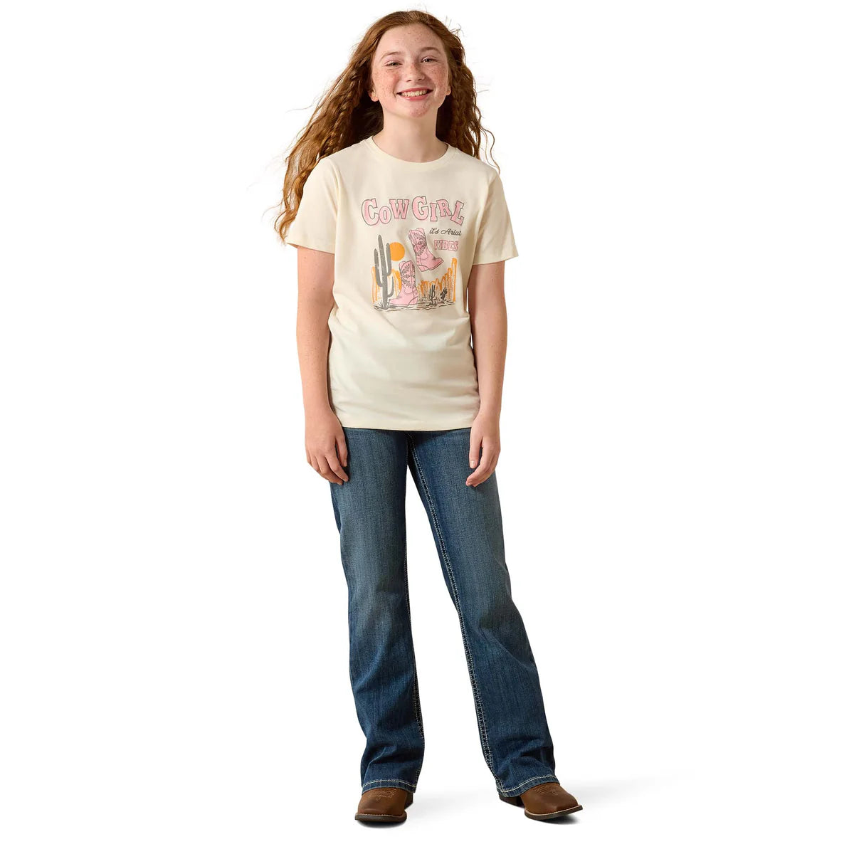 Ariat Girls Cowgirl Vibes SS Tee