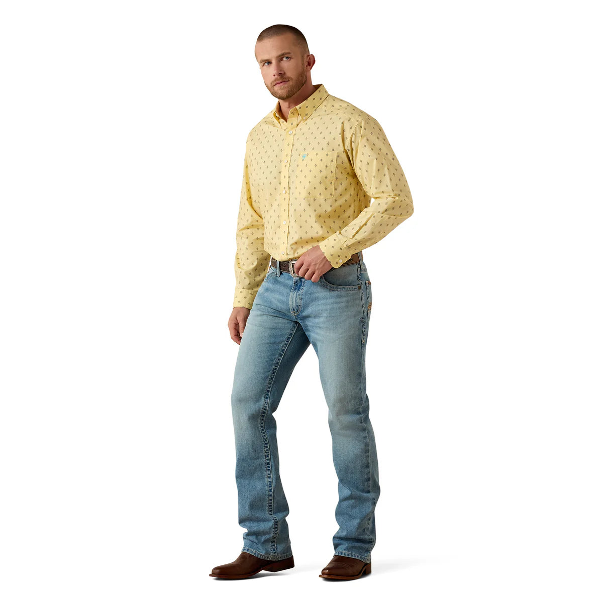 Ariat Mens M4 Relaxed Gus Boot Leg Jeans