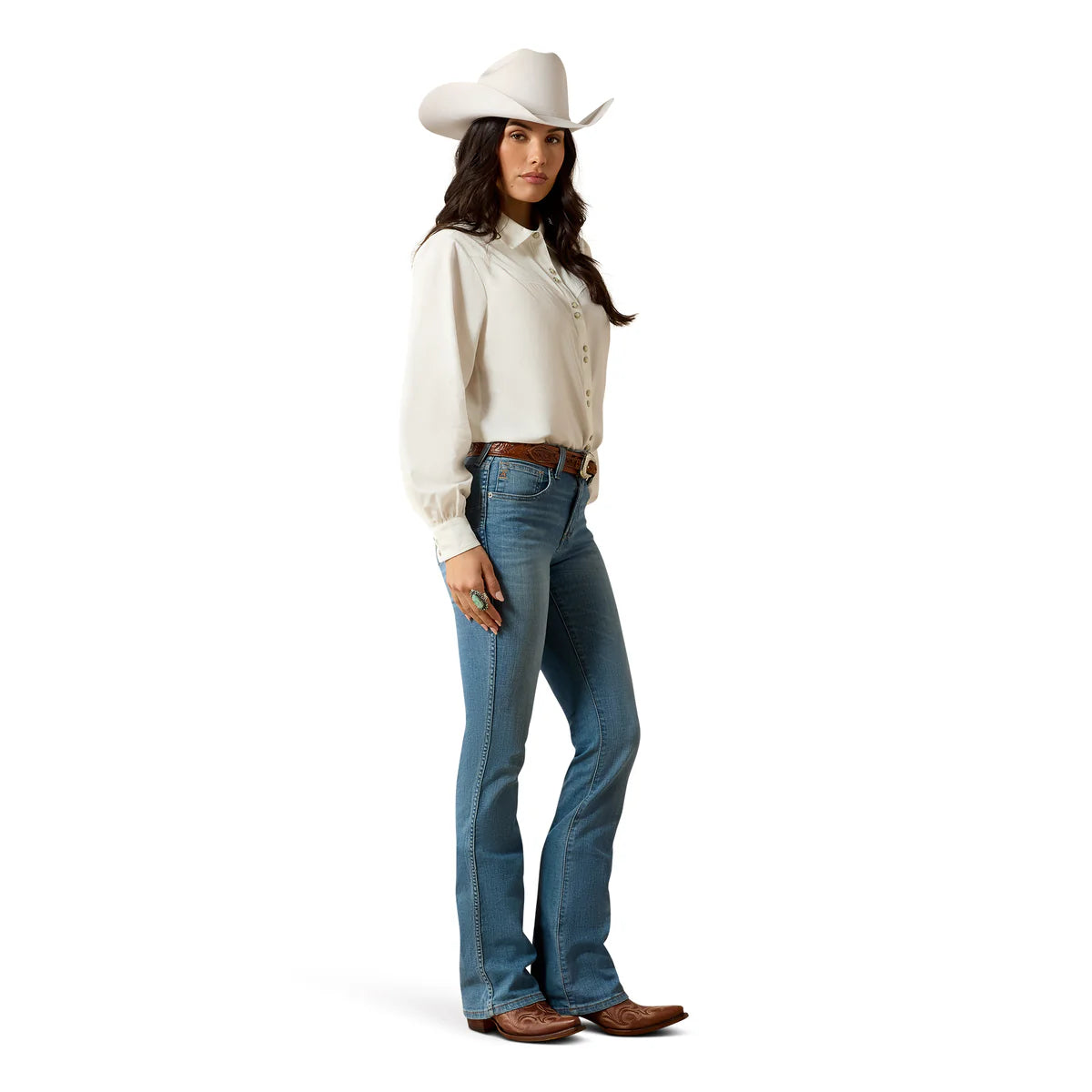 Ariat Womens High Rise Lorena Boot Cut Jeans