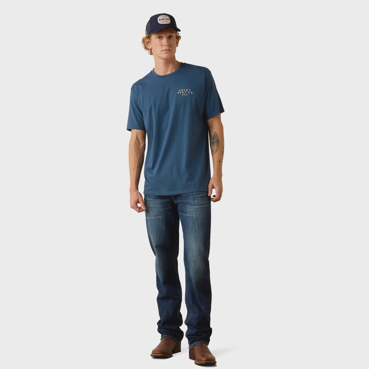 Ariat Mens Drop- Down Eagle SS Tee
