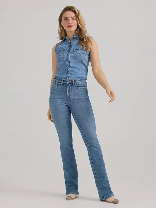 Wrangler Womens Retro Bailey High Rise Bootcut Jean