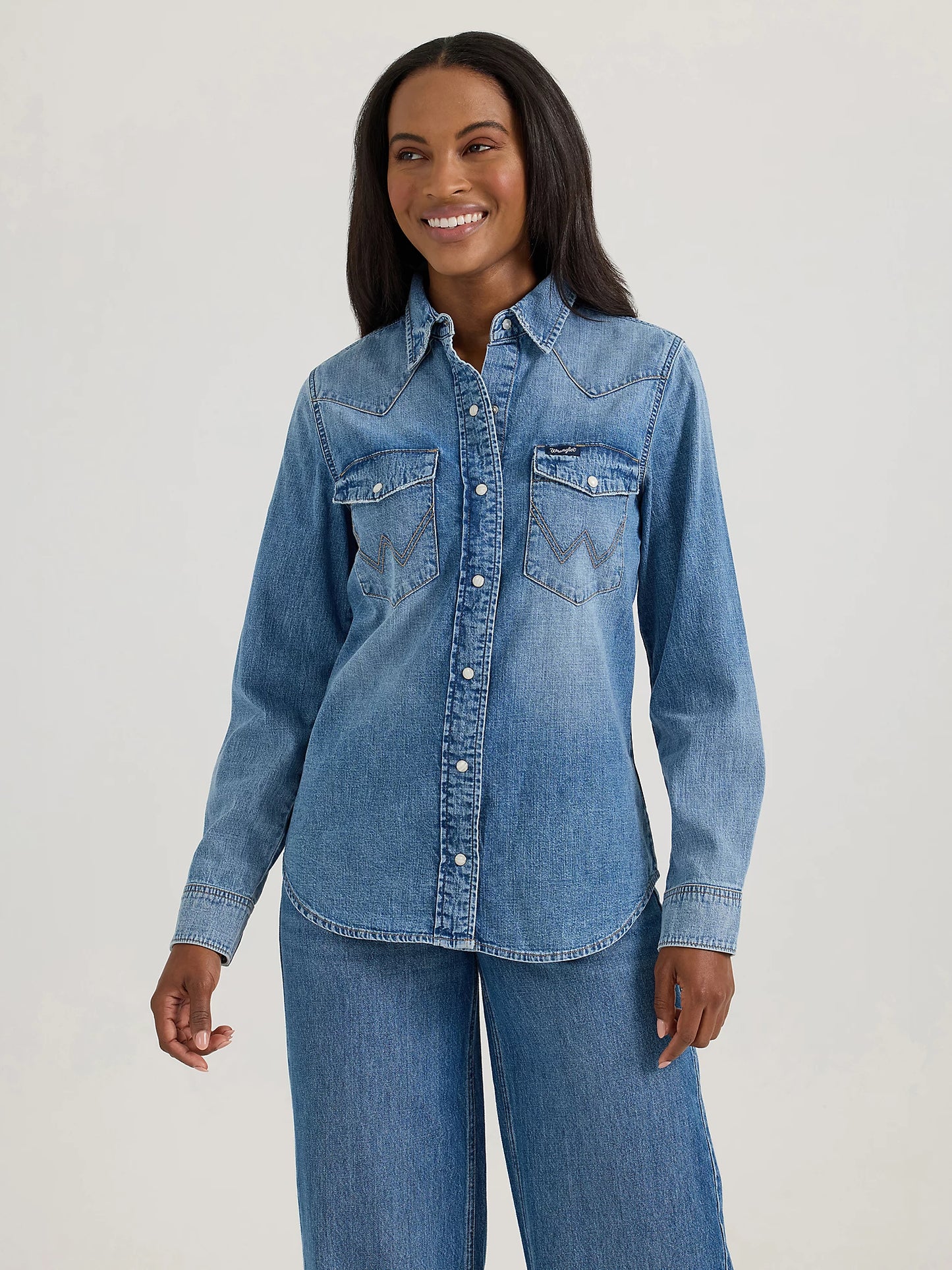 Wrangler Womens Retro Denim Shirt
