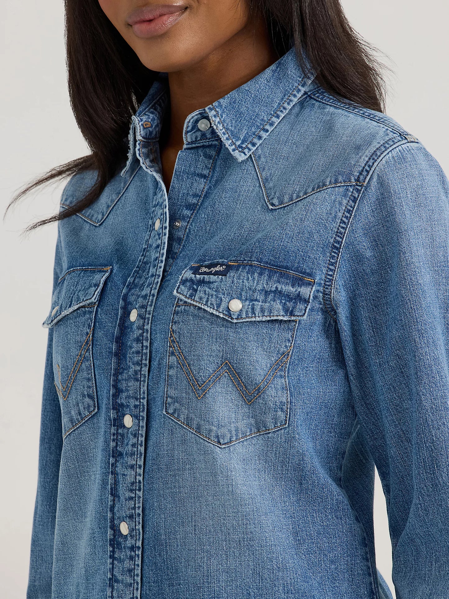 Wrangler Womens Retro Denim Shirt