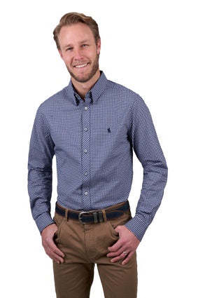 Thomas Cook Men’s Brock Check  Tailored Long Sleeve Shirt