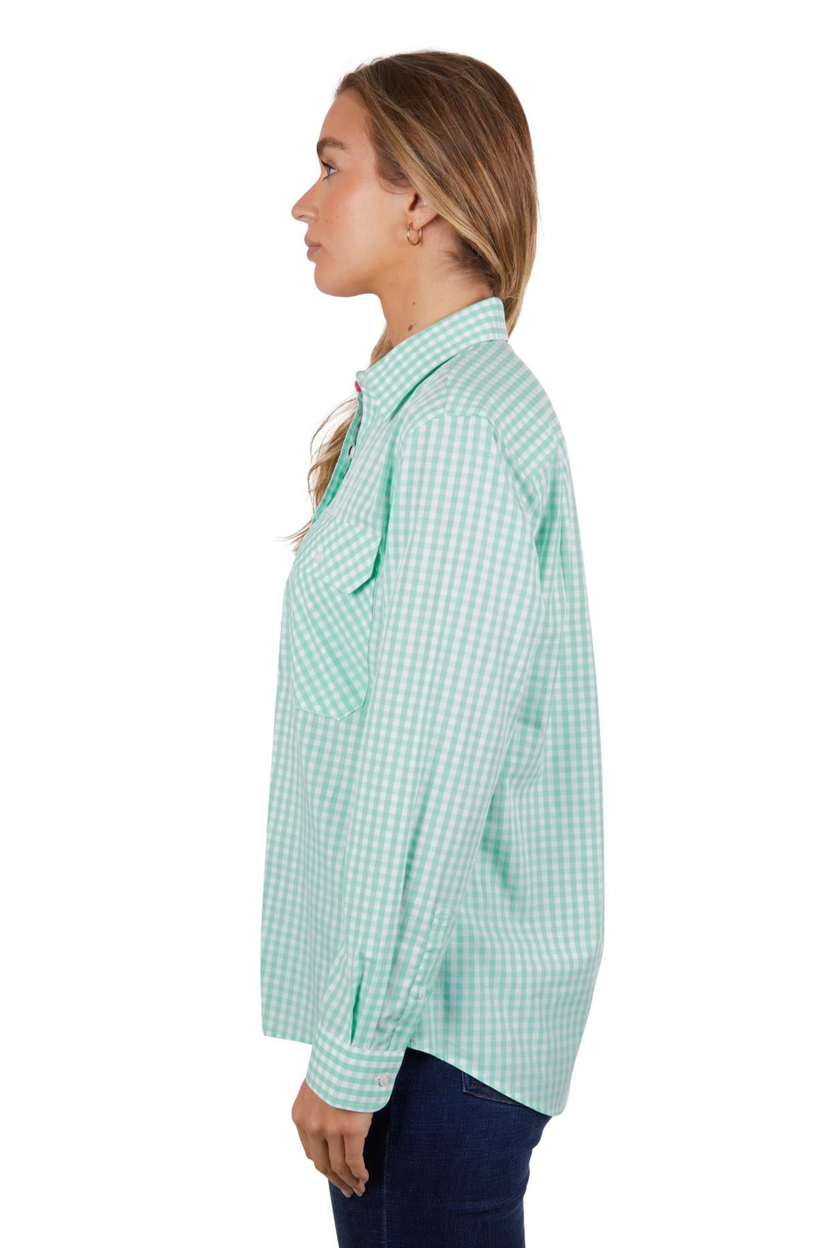 Hard Slog Lize 1/2 Plkt LS Shirt