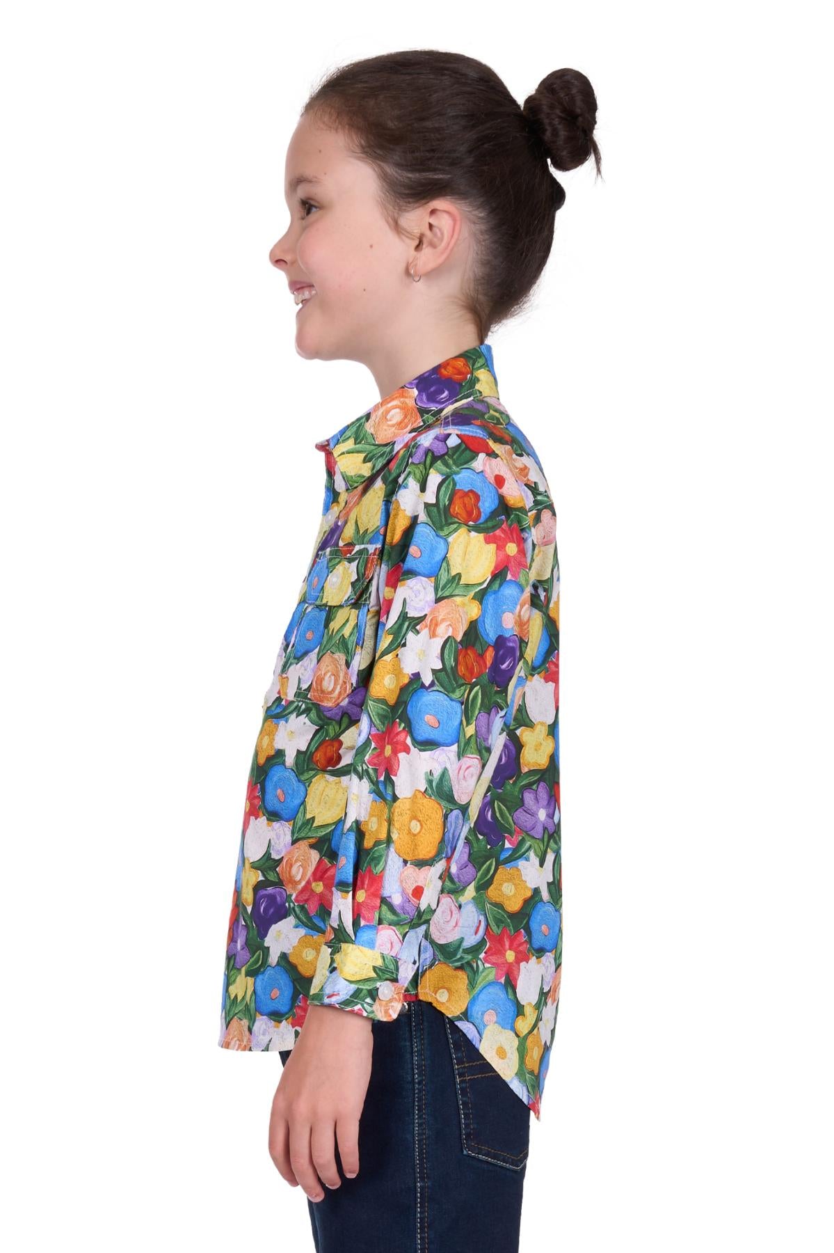 Hard Slog Kids Delia 1/2 PLKT LS Shirt