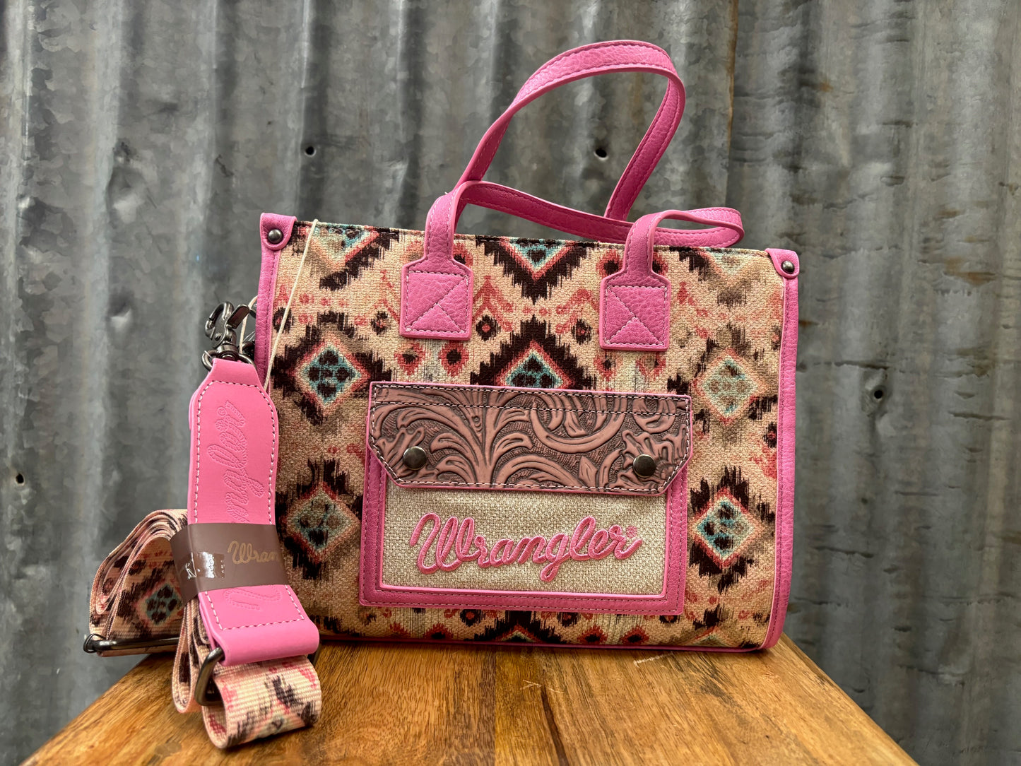 Aztec Crossbody Tote Wrangler