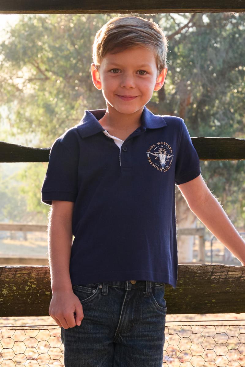 Pure Western Boys Mack SS Polo