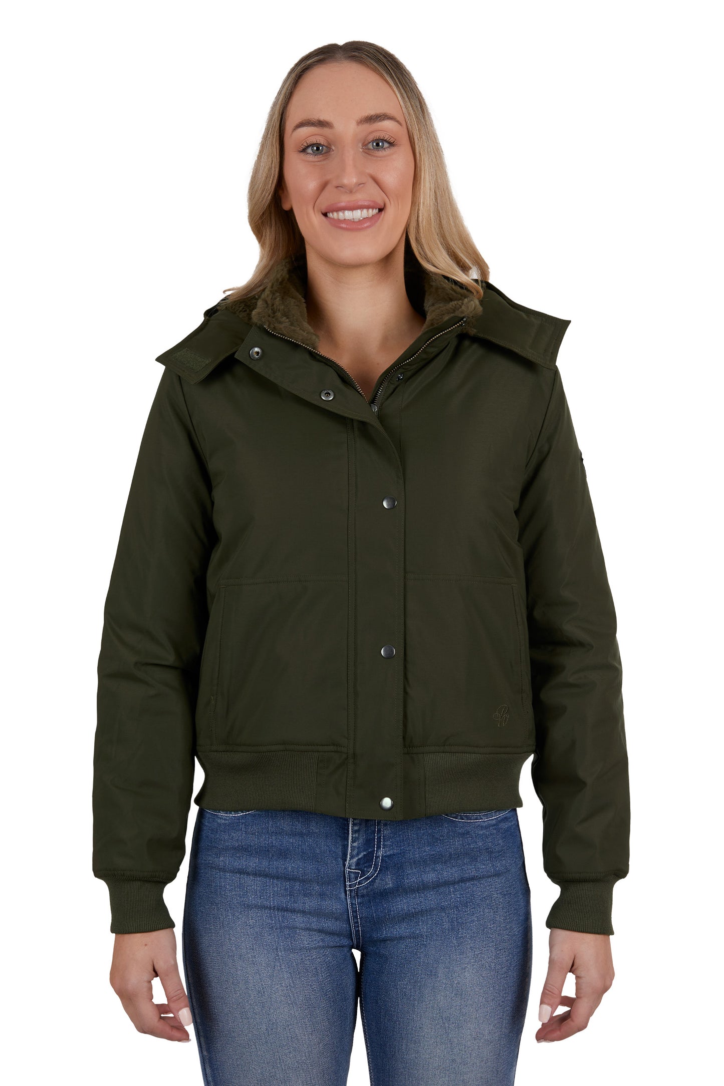 Womens Pure Western Shayla Jacket Olive