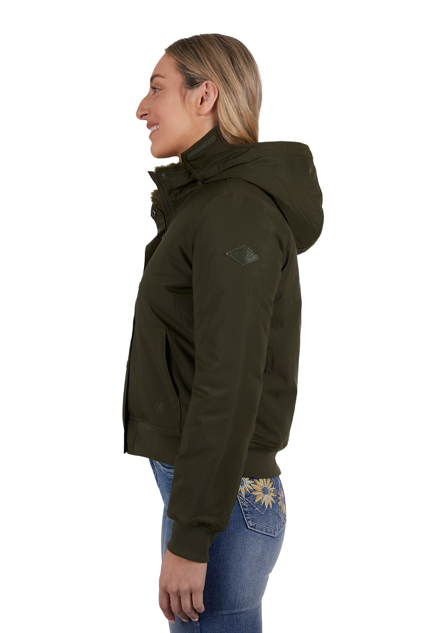 Womens Pure Western Shayla Jacket Olive