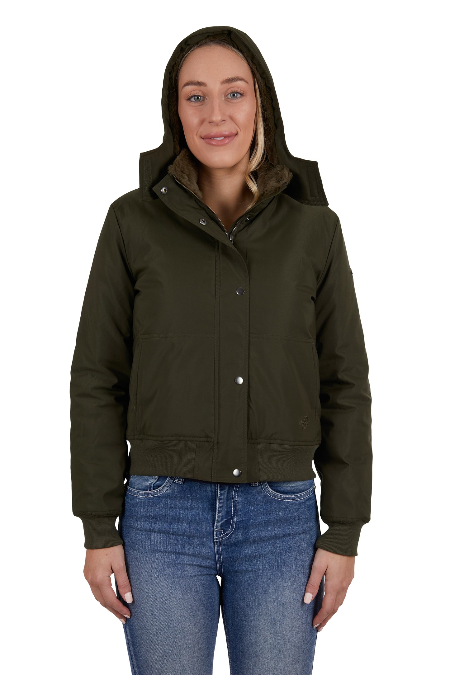 Womens Pure Western Shayla Jacket Olive