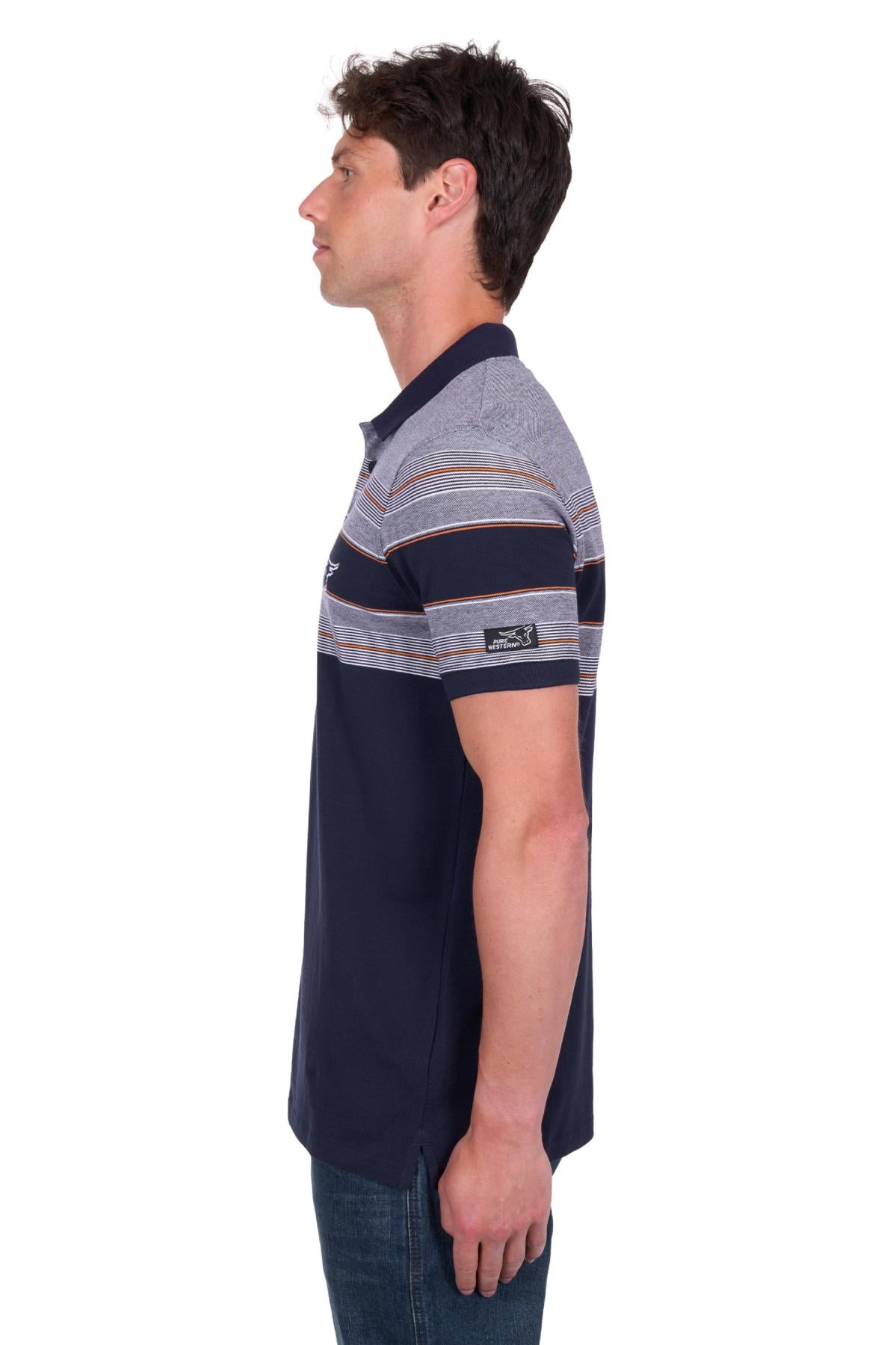 Pure Western Mens Brad SS Polo