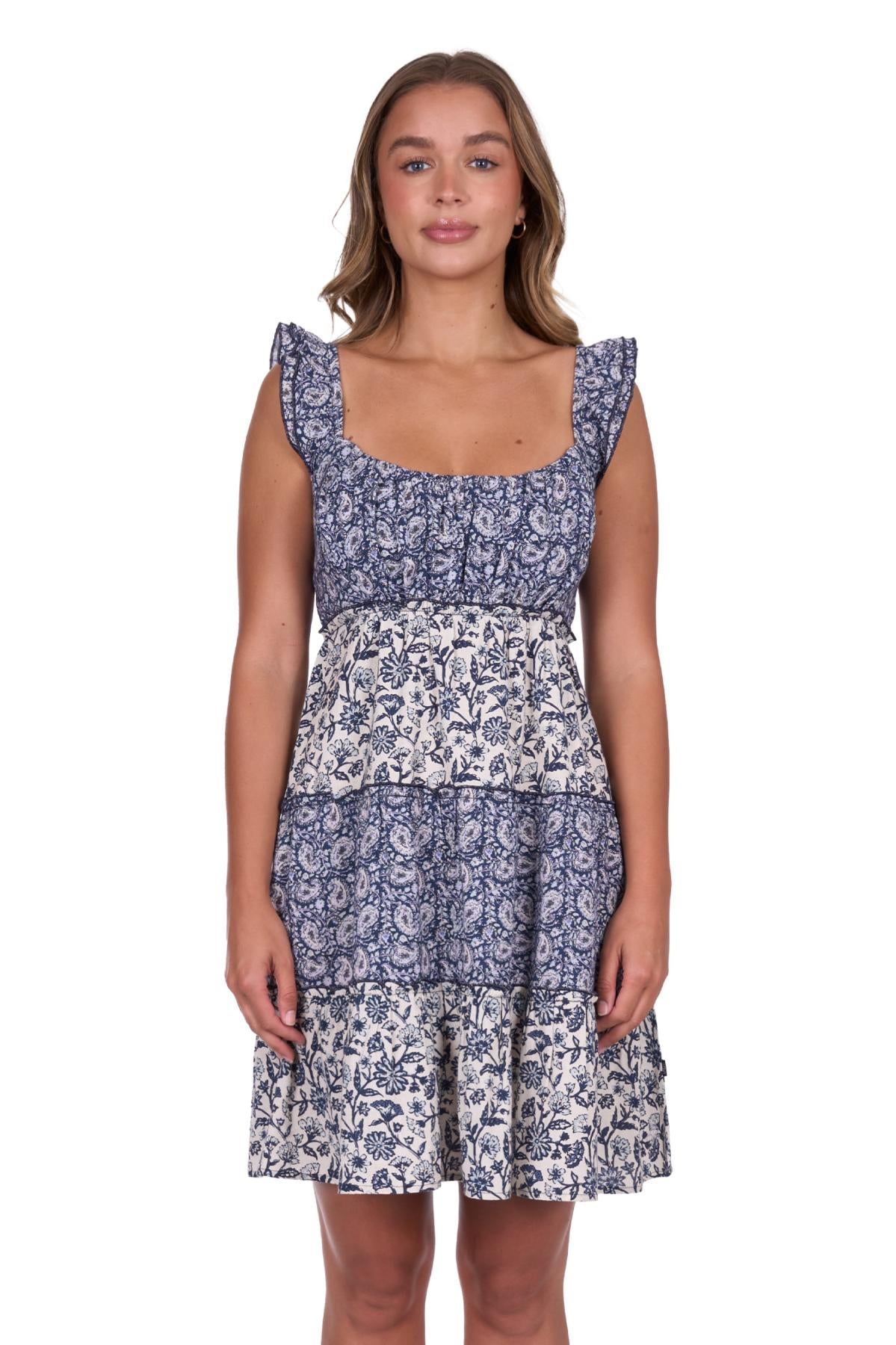 Pure Western Womens Maisy Frill Strap Dress