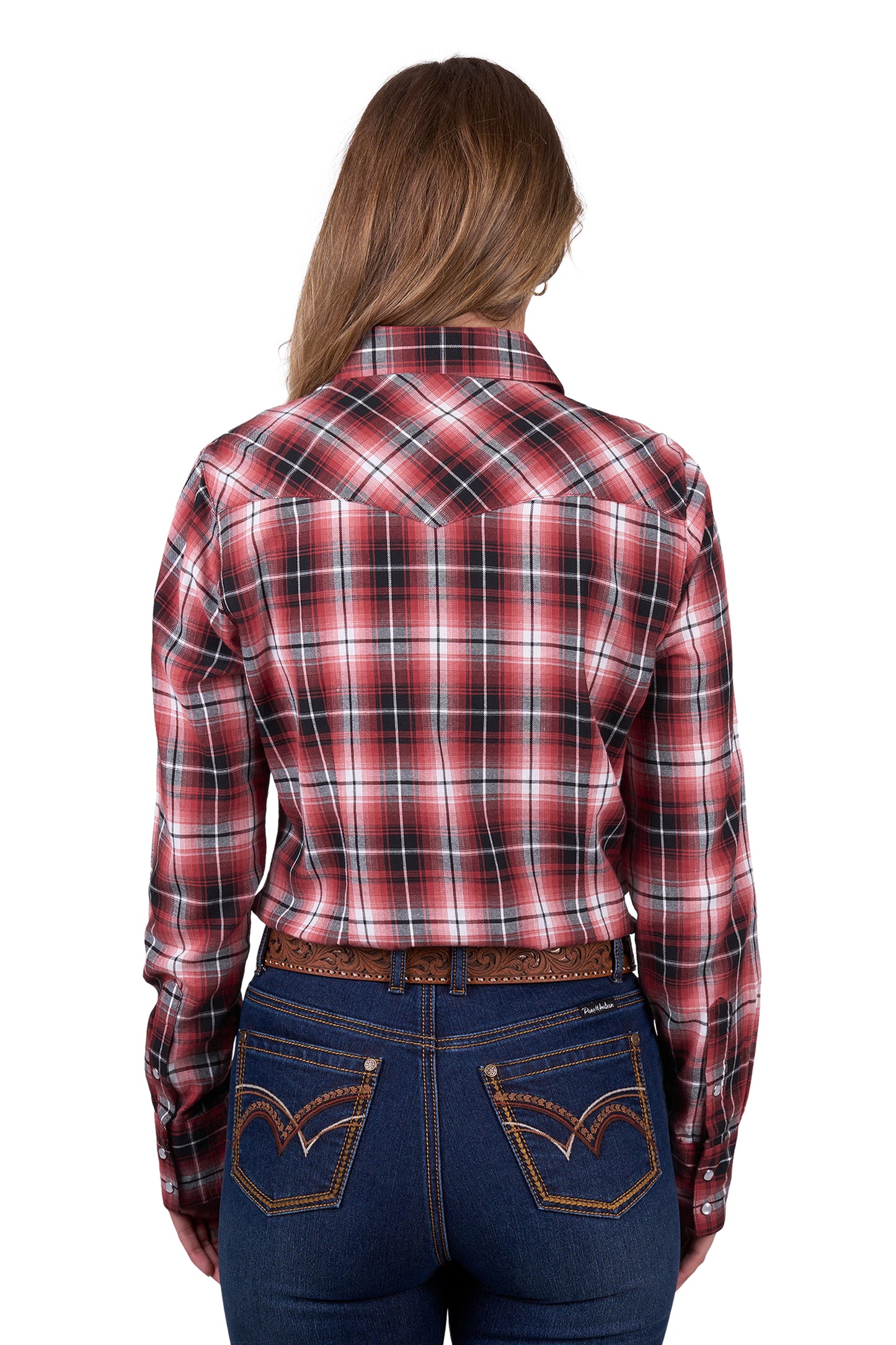 Pure Western Women’s Joyce Check Western Long Sleeve Shirt