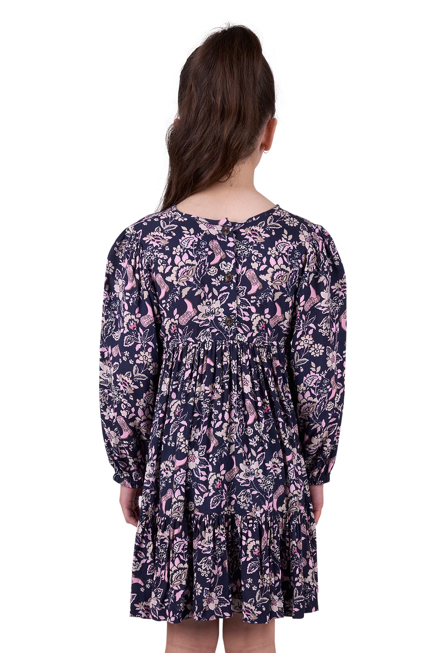 Pure Western Girl’s Gretel Long Sleeve Dress