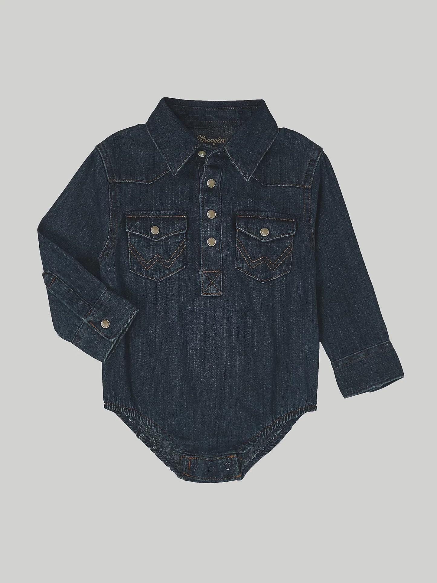 Wrangler Baby Western L/S Denim Bodysuit