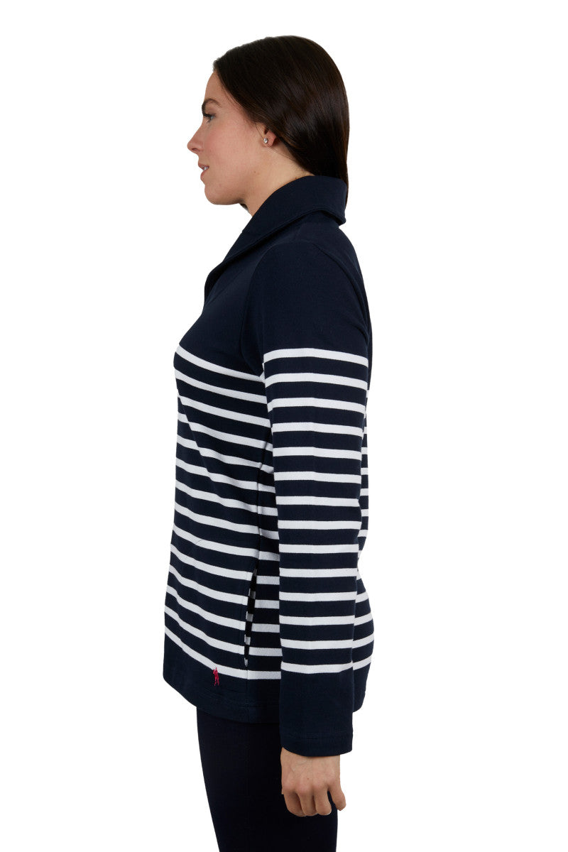 T/C Wmns Jessica Strip Shawl Neck Pullover